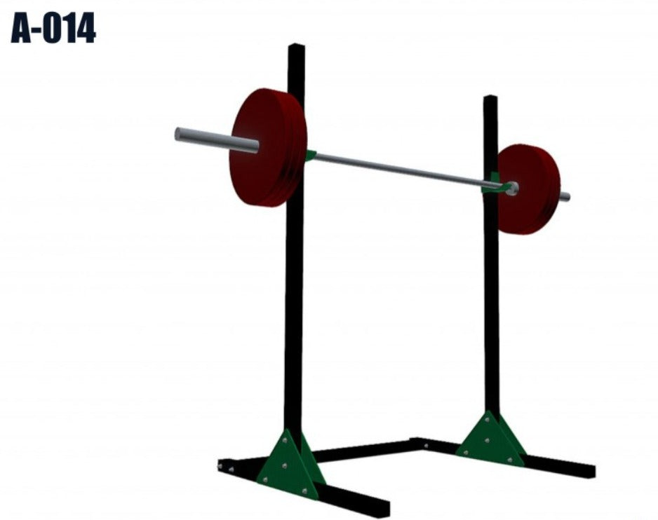 Render técnico de Squat Rack para Casa A-014