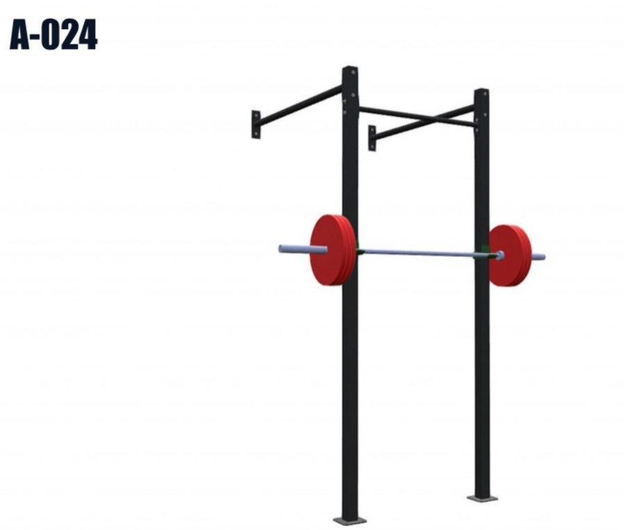 Render técnico de Garage Gym Compacto A-024