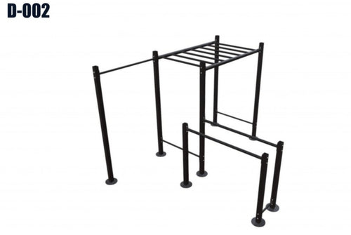 Render técnico de Calisthenic Monkey Bar Exterior D-002